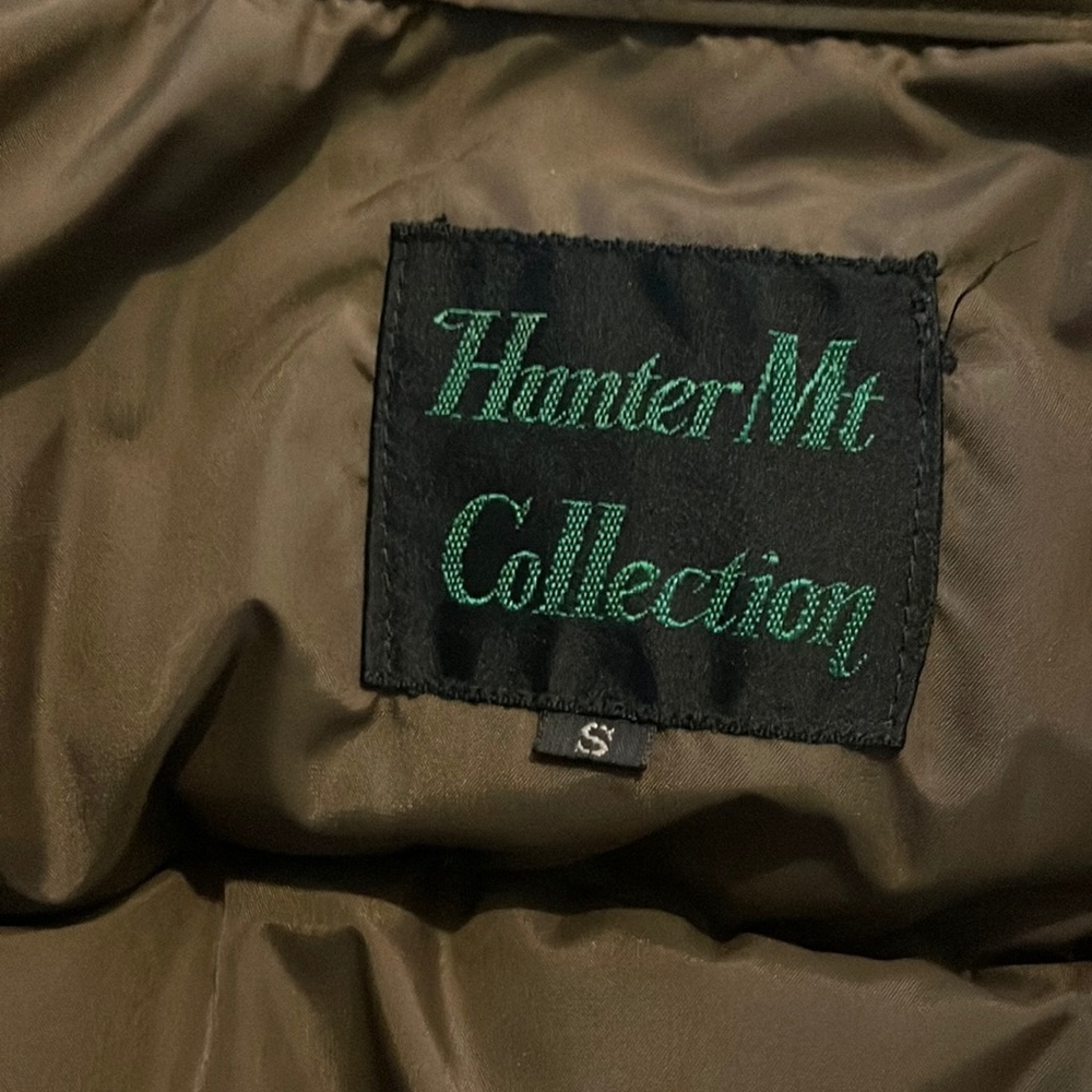 Puffy jacket, small, brown, sleeveless